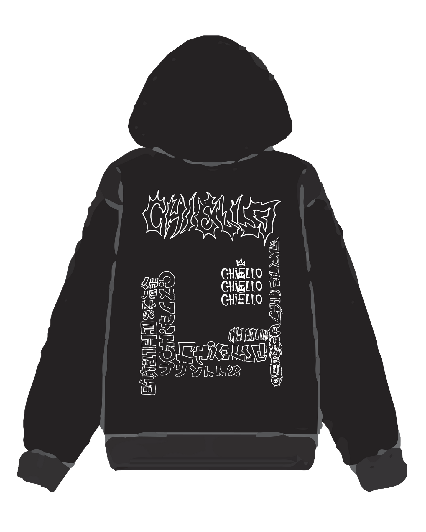 Felpa Ultra Heavy nera - DTG